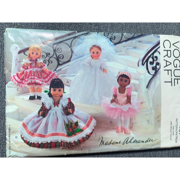 Vogue Craft 467 Madame Alexander 8" Doll Clothes Pattern - Picture 1 of 3